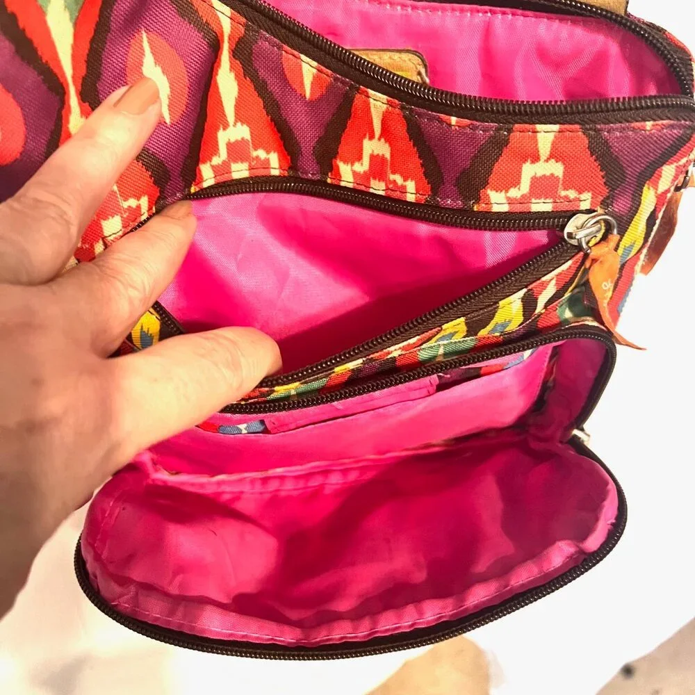 Lilly Bloom-Multi Color Lightweight Crossbody Purse/Bag-Adjustable Strap-Travel - Picture 12 of 16